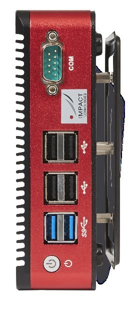 ITIUM 6050 — vue de profil avec port série COM et 6 ports USB